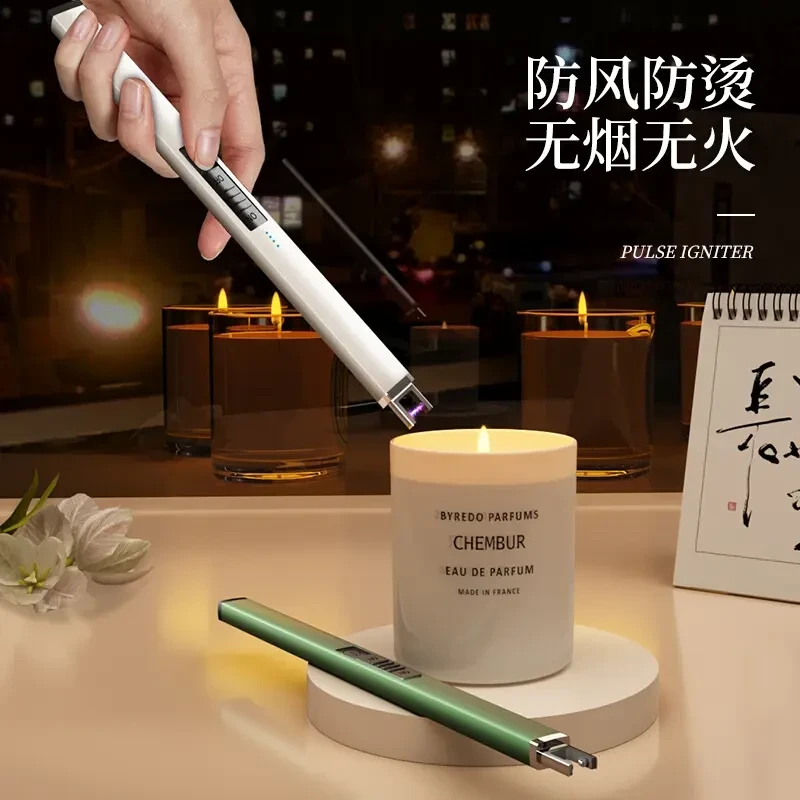 【送充电线】多功能香薰点火器电子脉冲充电款煤气燃气灶加长点火器