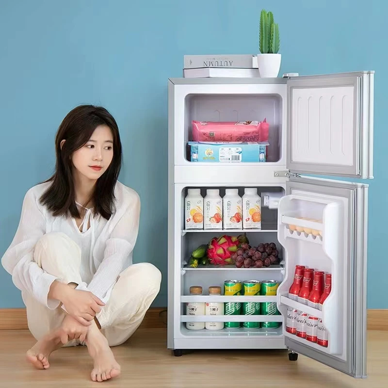 小型电冰箱办公室立式迷你出租房双开门宿舍两门冷冻大容量小冰箱