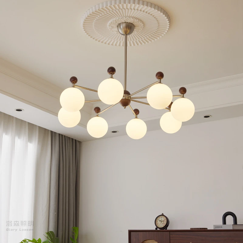 中古客厅吊灯简约大气南洋风设计师法式复古美式田园卧室大厅主灯