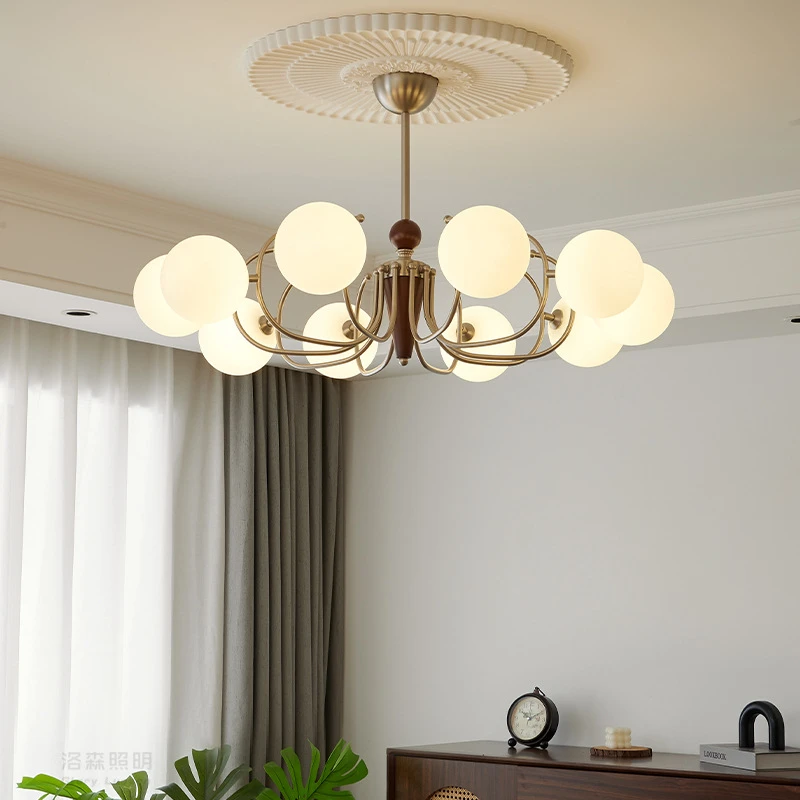 客厅吊灯vintage复古南洋风格设计师法式吊灯美式田园卧室餐厅灯