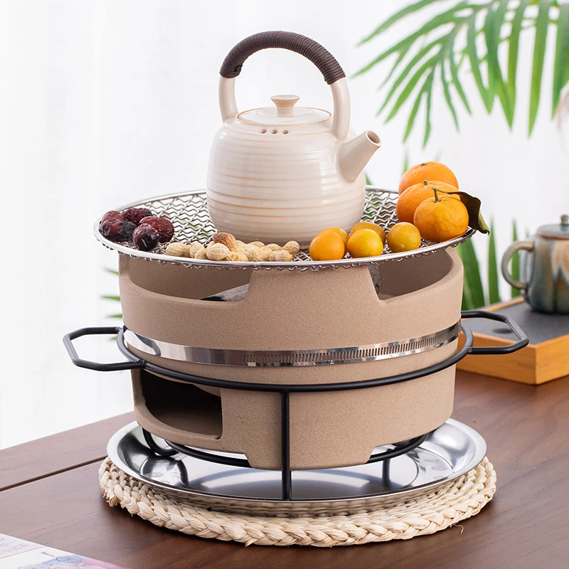 港式围炉煮茶壶复古室内炭火煮茶器茶炉子烤火取暖炭烧茶炉罐罐茶