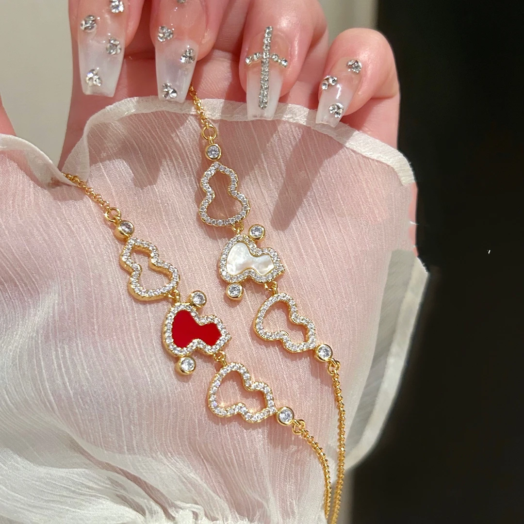 合金项链 锆石葫芦带钻项链 宠粉福利