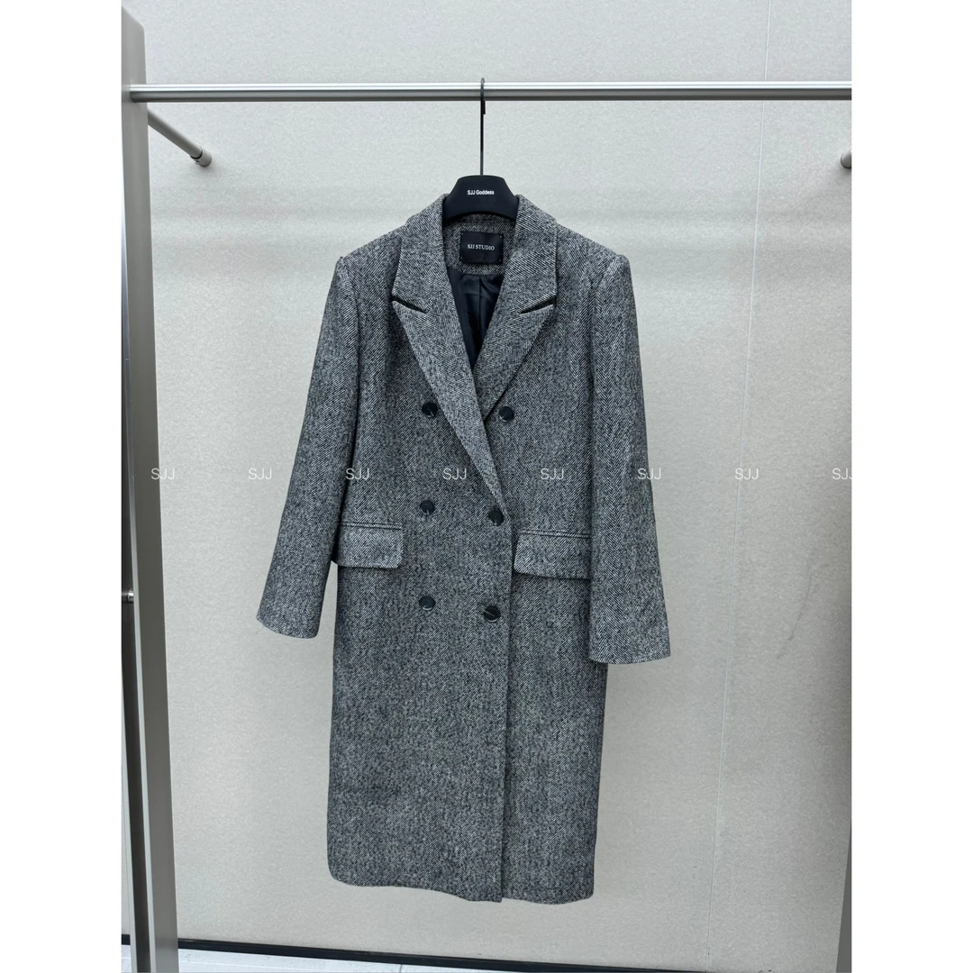 【娇娇私服订制】秋冬新款简约中长款大衣外套92001#