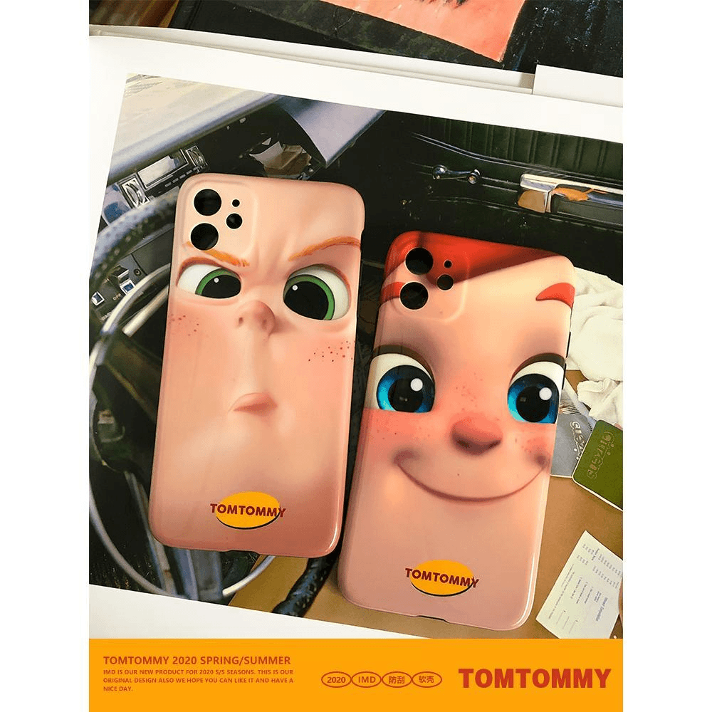 Tom原创适用苹果14promax手机壳iphone13情侣可爱12网红11卡通ins