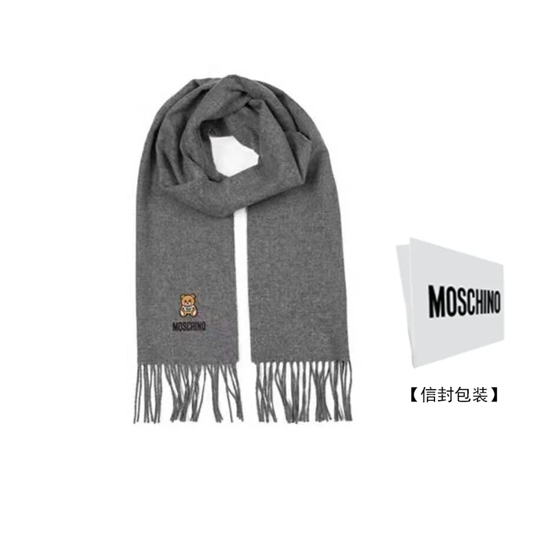 莫斯奇诺 MOSCHINO男女同款小熊礼物围巾