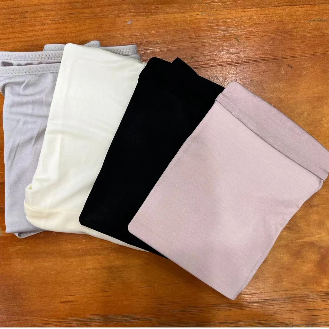 『清欢』桑蚕丝百搭透气薄款休闲针织高腰纯色单件配件（MTT-K006）