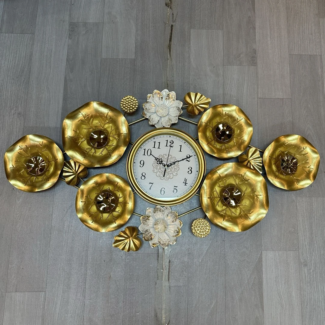 （新疆包邮）乃菲丝专属创意铁艺挂钟客厅墙面装饰静音时钟家用餐厅