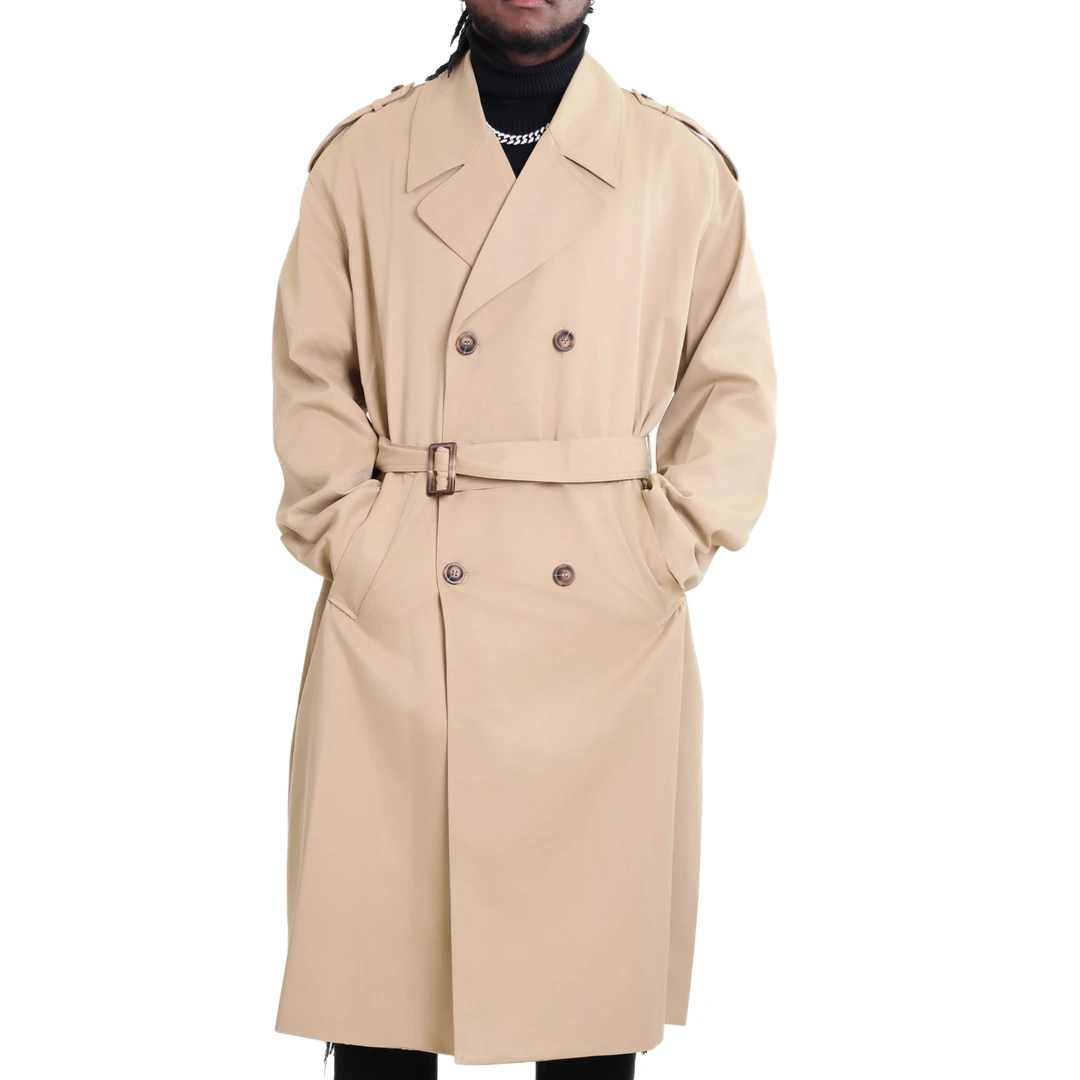 经典款男士双排扣长款风衣气质时尚风中长款百搭商务休闲穿搭