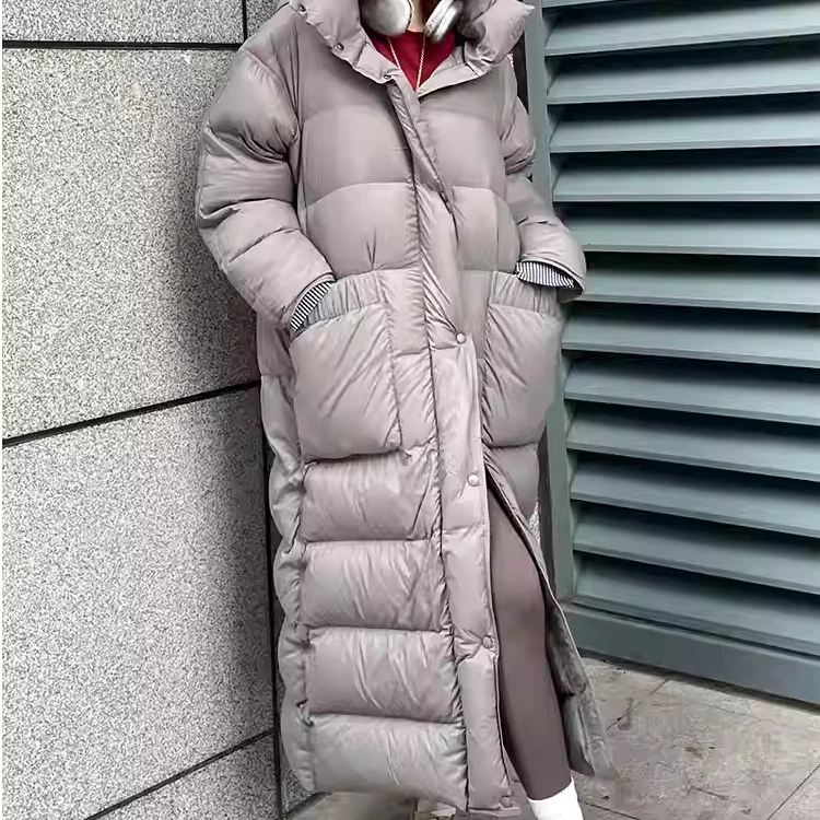 河岸家买手店设计师DONGDONGZHOU长款立体空间鹅绒服女24秋冬