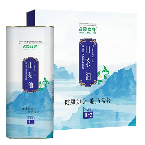 武陵珍野山茶油1L*2瓶