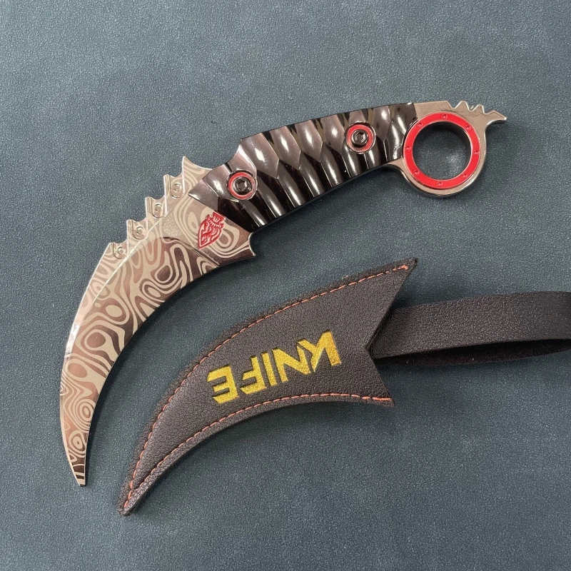 暗区突围游戏周边 下弦月爪子刀模型玩具金属创意摆件未开刃