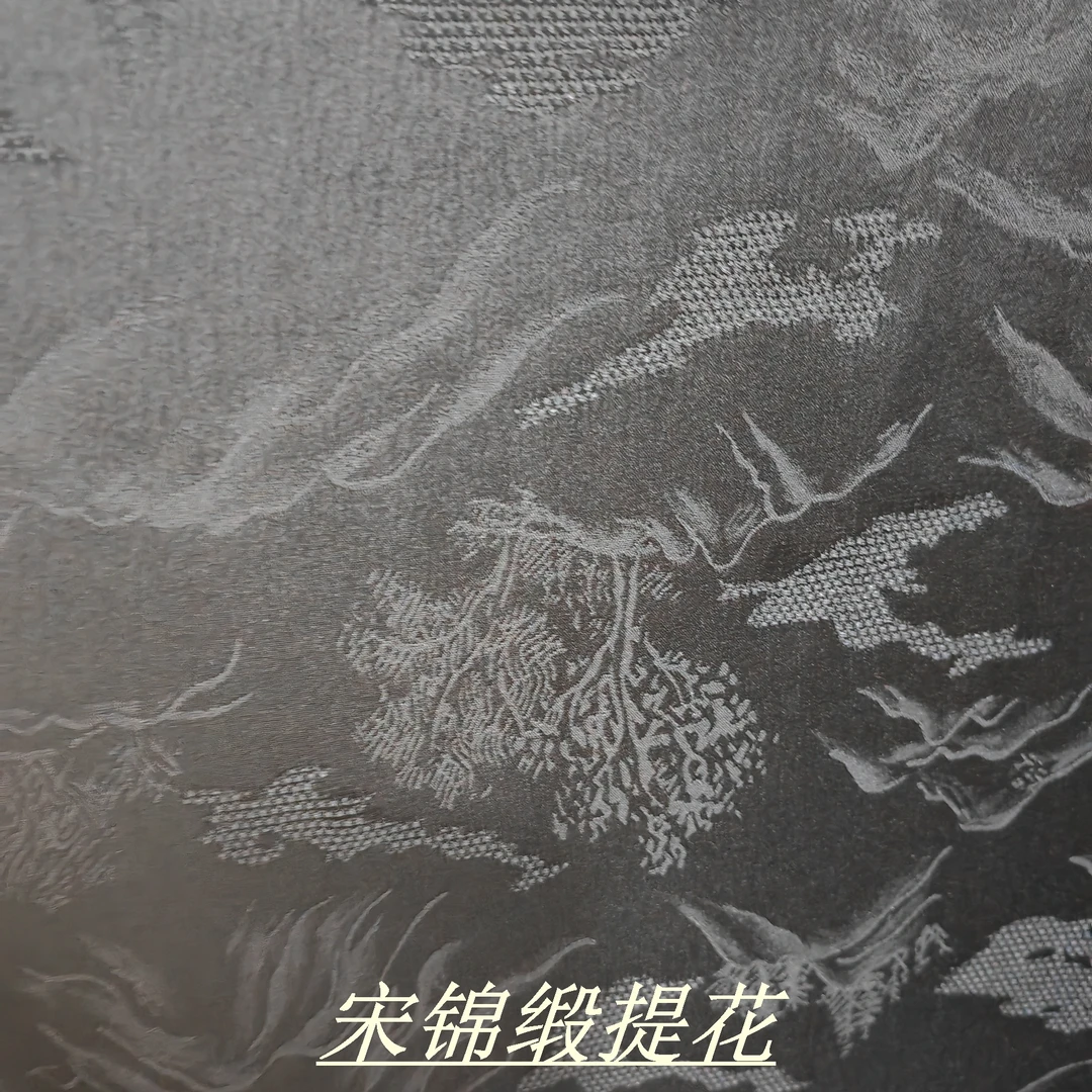 提花宋锦缎     夏款服装面料   布料