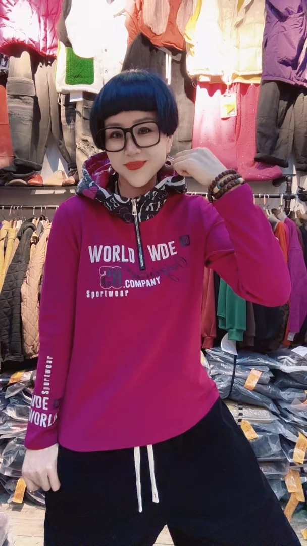 潮酷欧货双面德绒字母帽卫衣