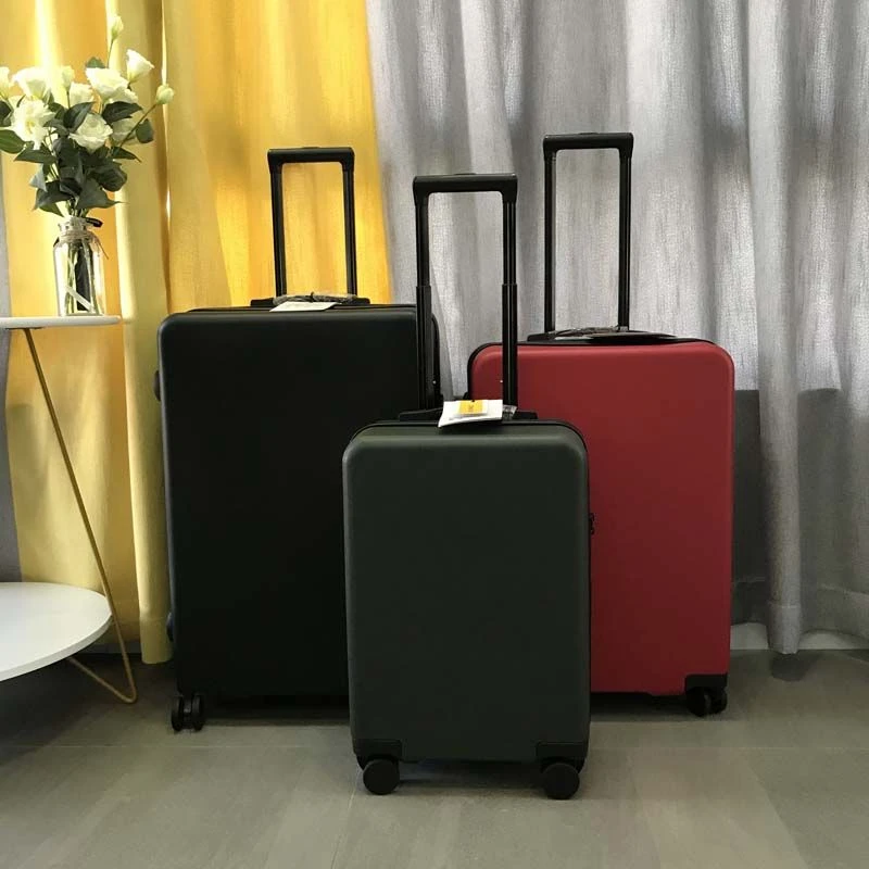 外贸出口尾单日系行李箱女超轻拉链款拉杆箱静音万向轮密码旅行箱
