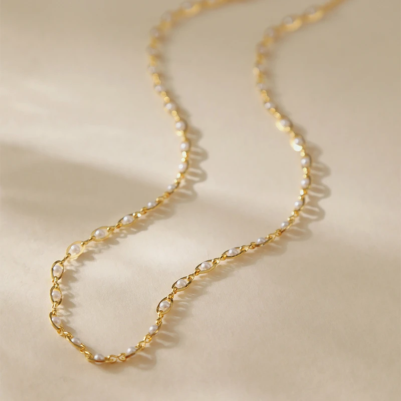 合金项链 1344 美★【星河·Emolly艾莫莉】高奢原版电镀真金 珠珠