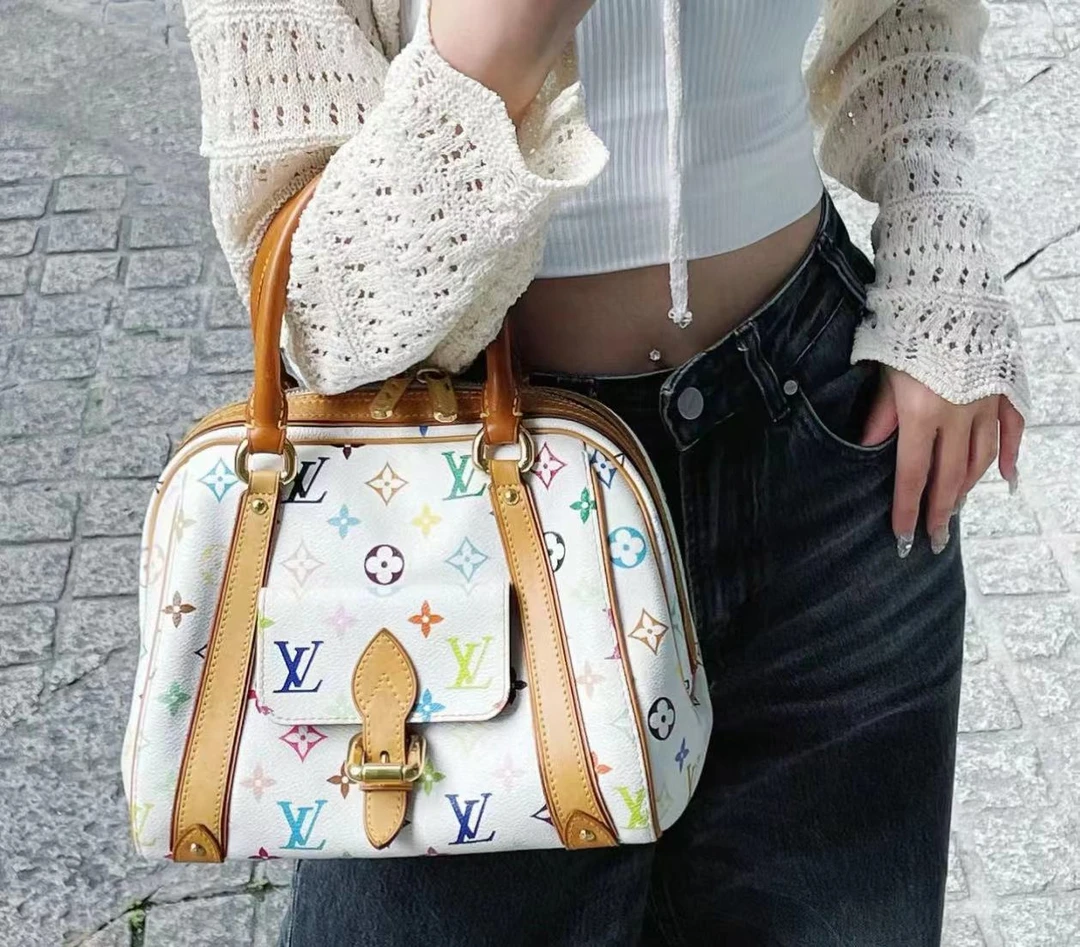 95新 LouisVuitton/路易威登 路易威登/白三彩保龄球/4199