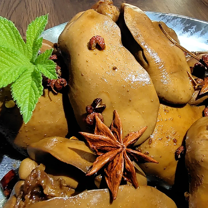 法式酱鹅肝即食香辣小零食卤味鹅肝辣味美食零食追