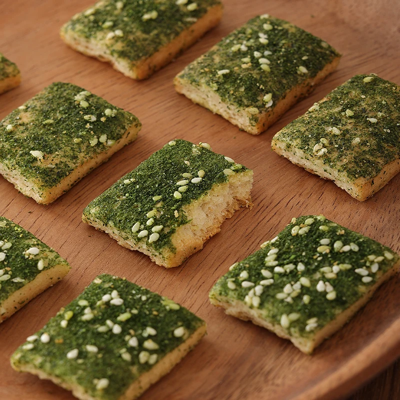 奉化苔菜饼宁波特产海苔味饼干蒋氏老家海苔芝麻薄脆饼干传统点心