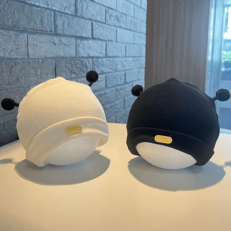 新生婴儿春秋季初生胎帽男女宝宝可爱超萌秋冬婴幼儿卤门帽子
