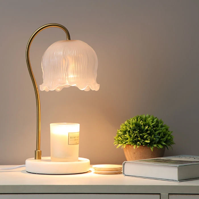 铃兰融蜡灯简约文艺无烟调温卧室香薰台灯礼物摆件装饰香氛融定时