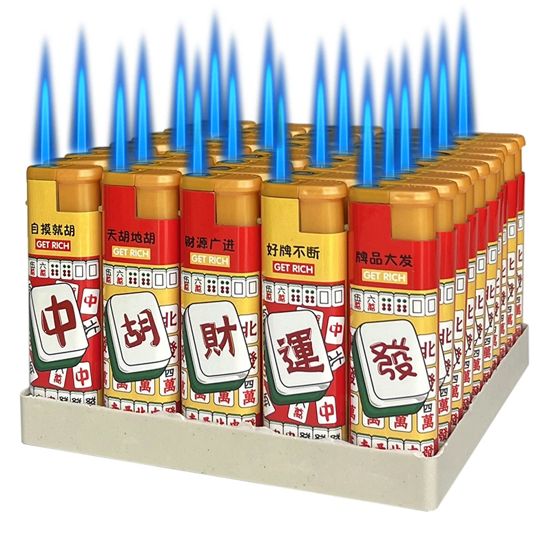 【精选】精美50加厚防风打火机耐用家用充气防爆便利店新款厂家直销
