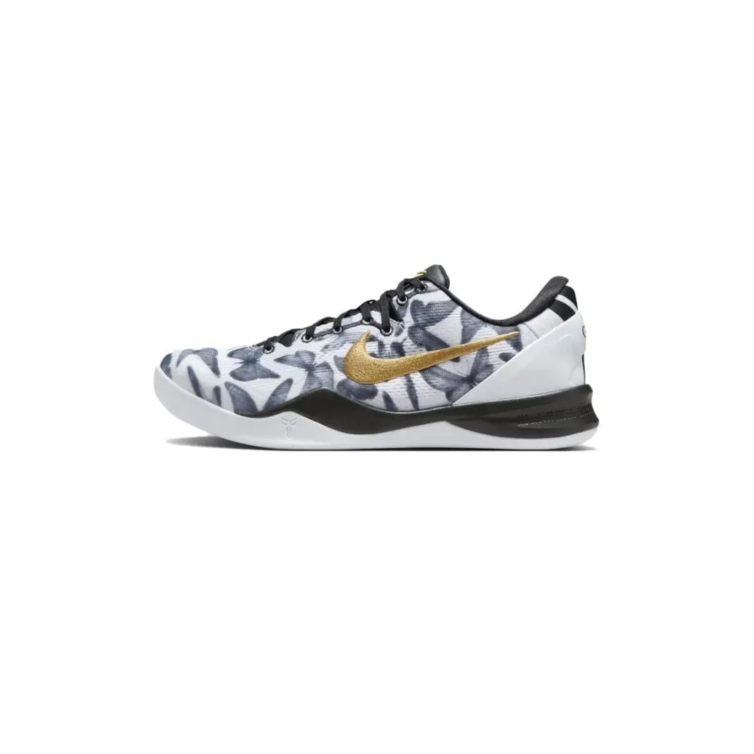 Nike Kobe 8 GiGi 科比8白金黑低帮实战篮球鞋FV6325-100