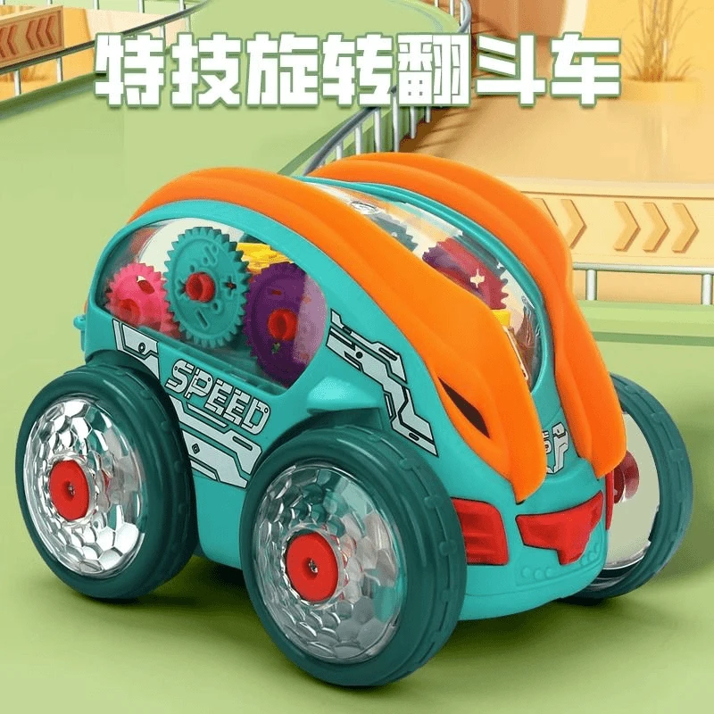 男孩子益智三至六岁翻滚特技车电动翻斗车儿童1-2玩具车4生日礼物