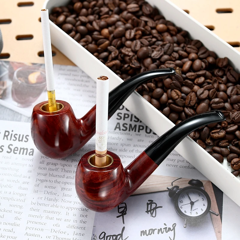 18*30 9MM石楠木三用款烟道便携小斗石楠木烟斗手工斗活性炭过滤