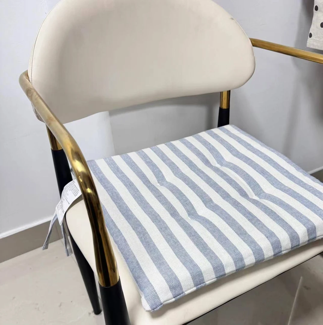 苎麻坐垫纯色单人机洗家用针织