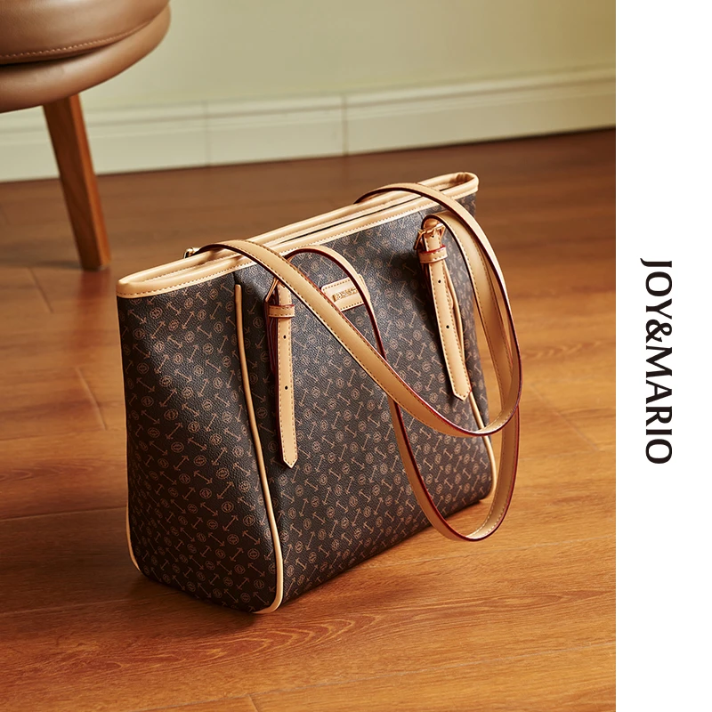 2024新款快樂瑪廲大容量休闲包包托特包通勤包百搭单肩包-0021