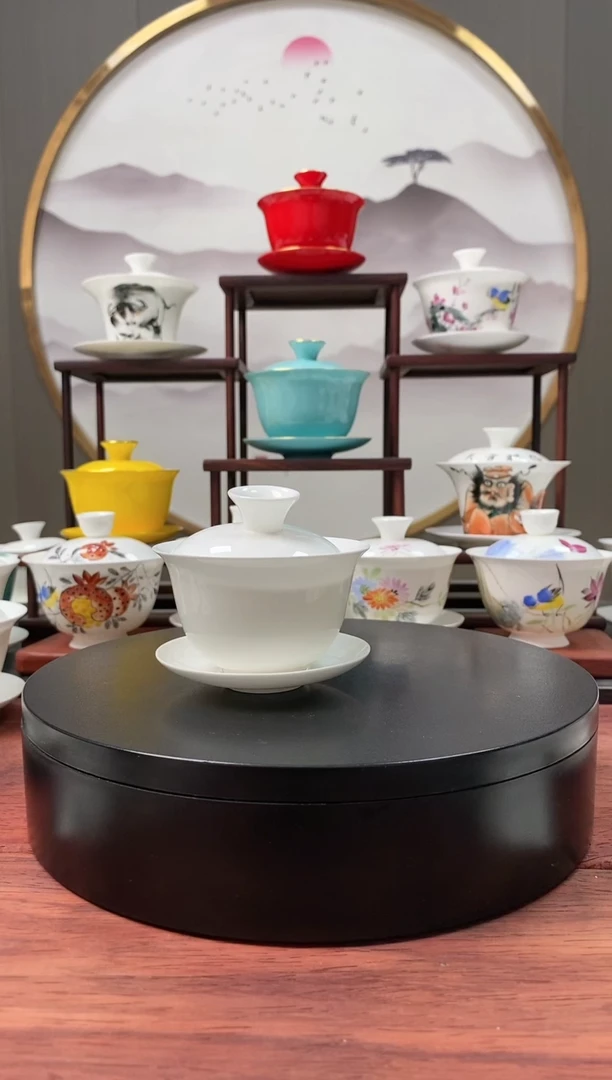 【闪购商品】骨瓷2.8寸盖碗粉丝安排玉兰一号杯4个