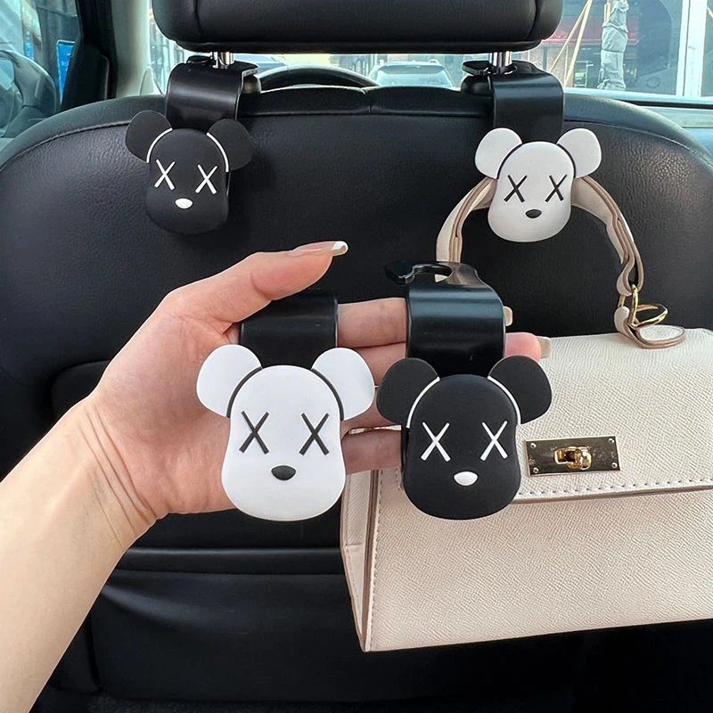 车载高档暴力熊汽车挂钩车座挂钩汽车座椅背后挂钩多功能挂钩车饰