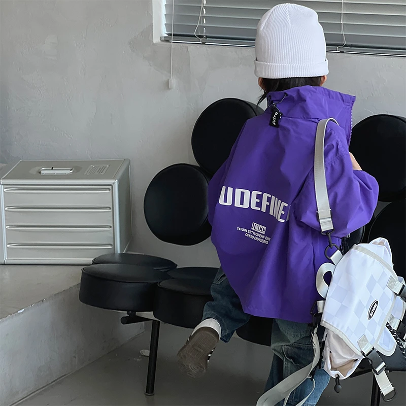 【迪哥】秋装儿童韩版潮流立领字母宽松酷帅百搭外套YY9218-ZQ2