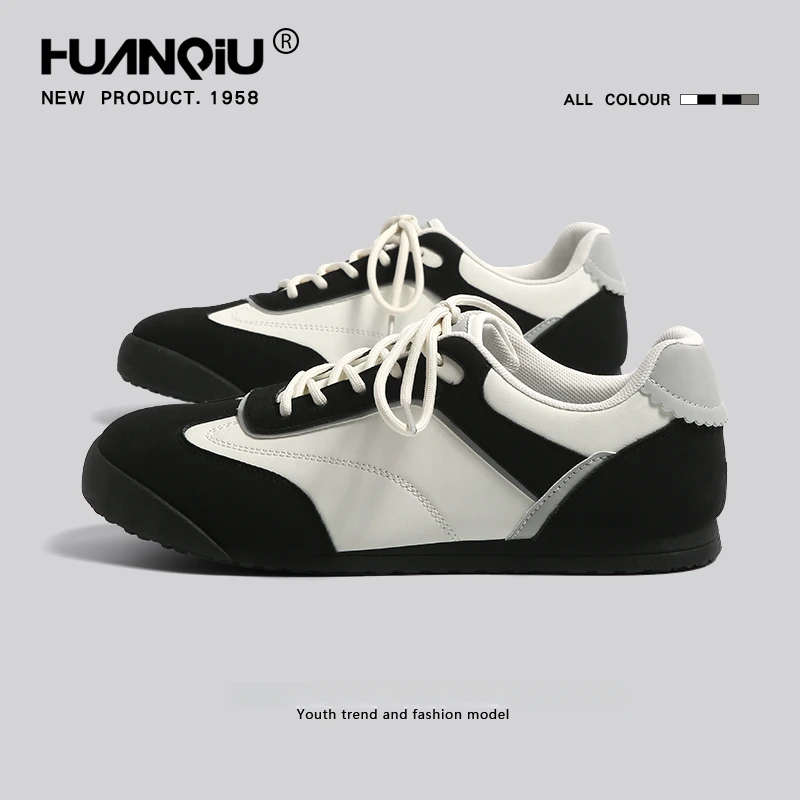 环球德训鞋男款2025新款厚底软底潮流百搭休闲潮鞋运动泡芙板鞋