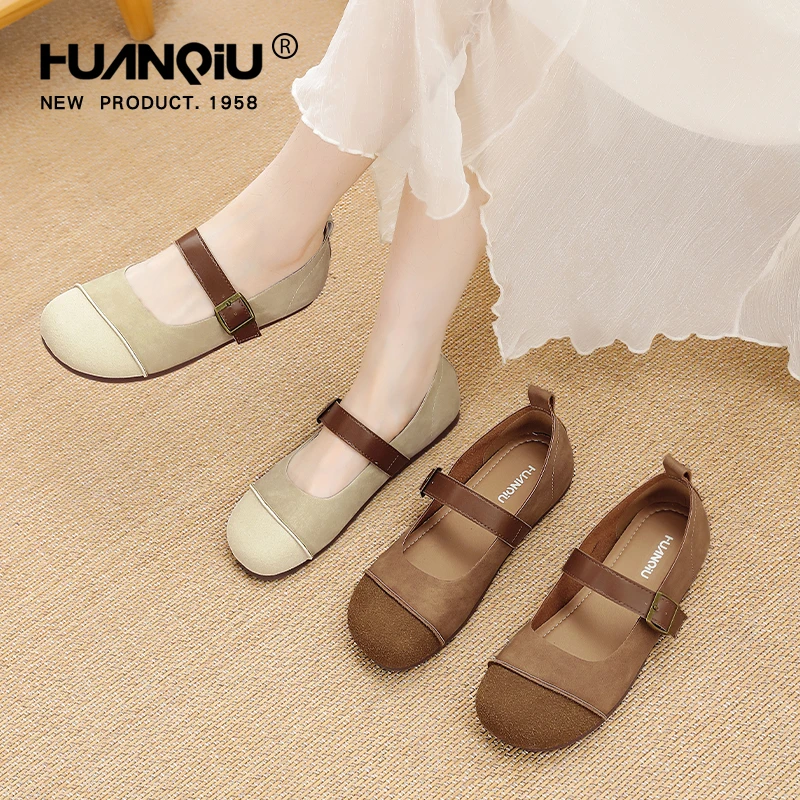 环球玛丽珍凉鞋冬季厚底上班2025新款配裙子豆豆鞋软底勃肯小皮鞋