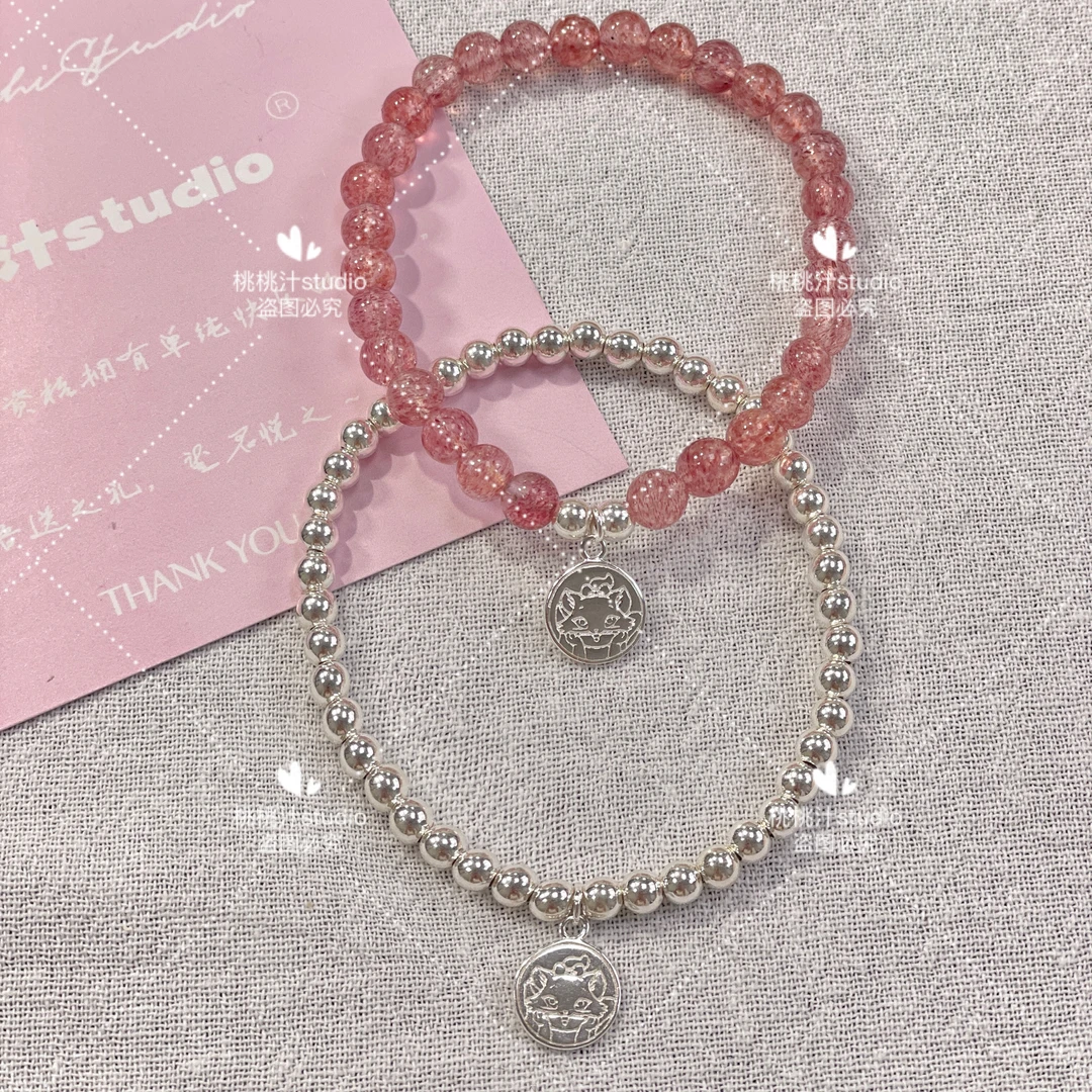 925银手链 桃桃汁studio猫s925手链简约气质素款