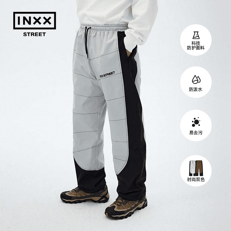 【inxxstreet】潮牌23秋新品宽松抽绳休闲裤情侣梭织长裤ISD3231363