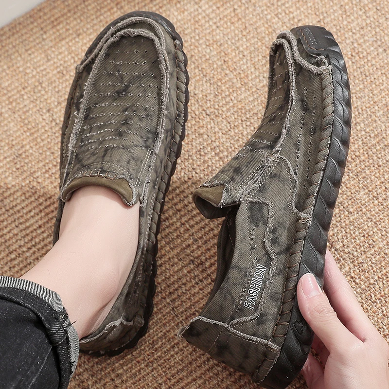 老北京布鞋男春秋透气牛筋底耐磨防滑软底大码男鞋464748夏款正品