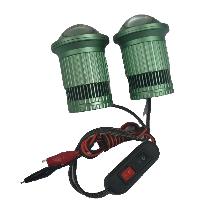 四海顶点激光头灯钓鱼灯强光双色暖白光余光炮头灯黄白光聚光泛光