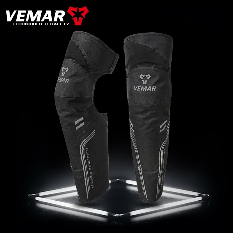VEMAR冬季摩托车骑行护膝3M气凝胶防风保暖CE护具加厚防摔护腿