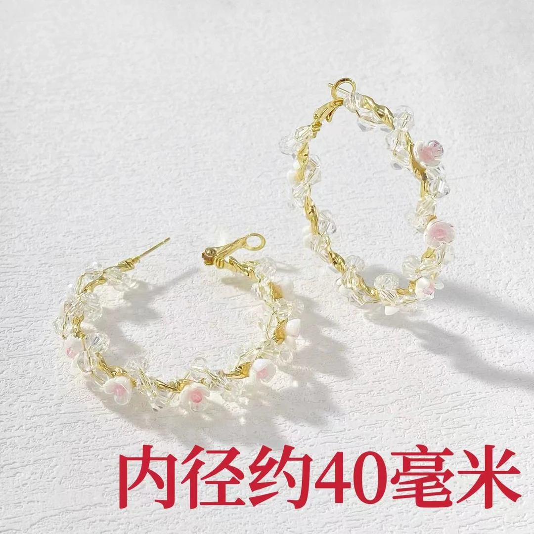 铜合金耳饰 木木（QA3066）内径40毫米 耳环