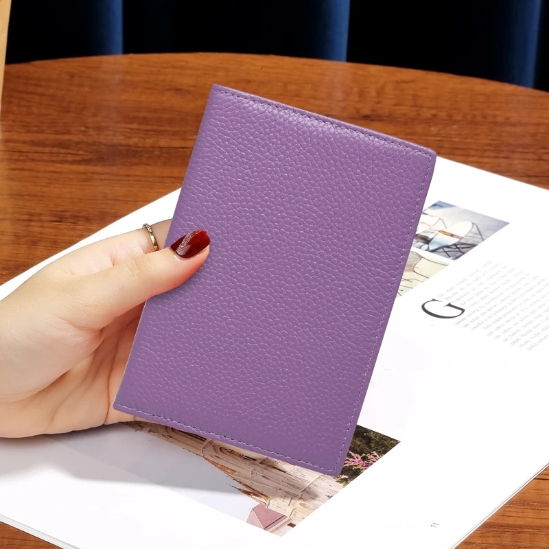 折叠护照保护皮套证件包存折皮夹超薄简约真皮护照夹钱包头层牛皮