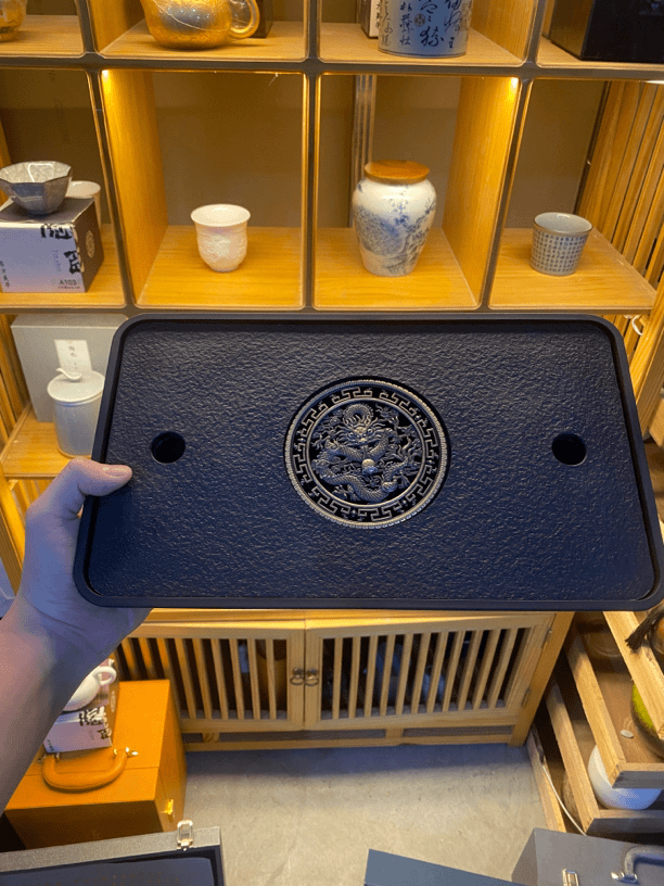 仿乌金石茶台储水式蓄水家用家用客厅圆托盘办公室茶具茶托
