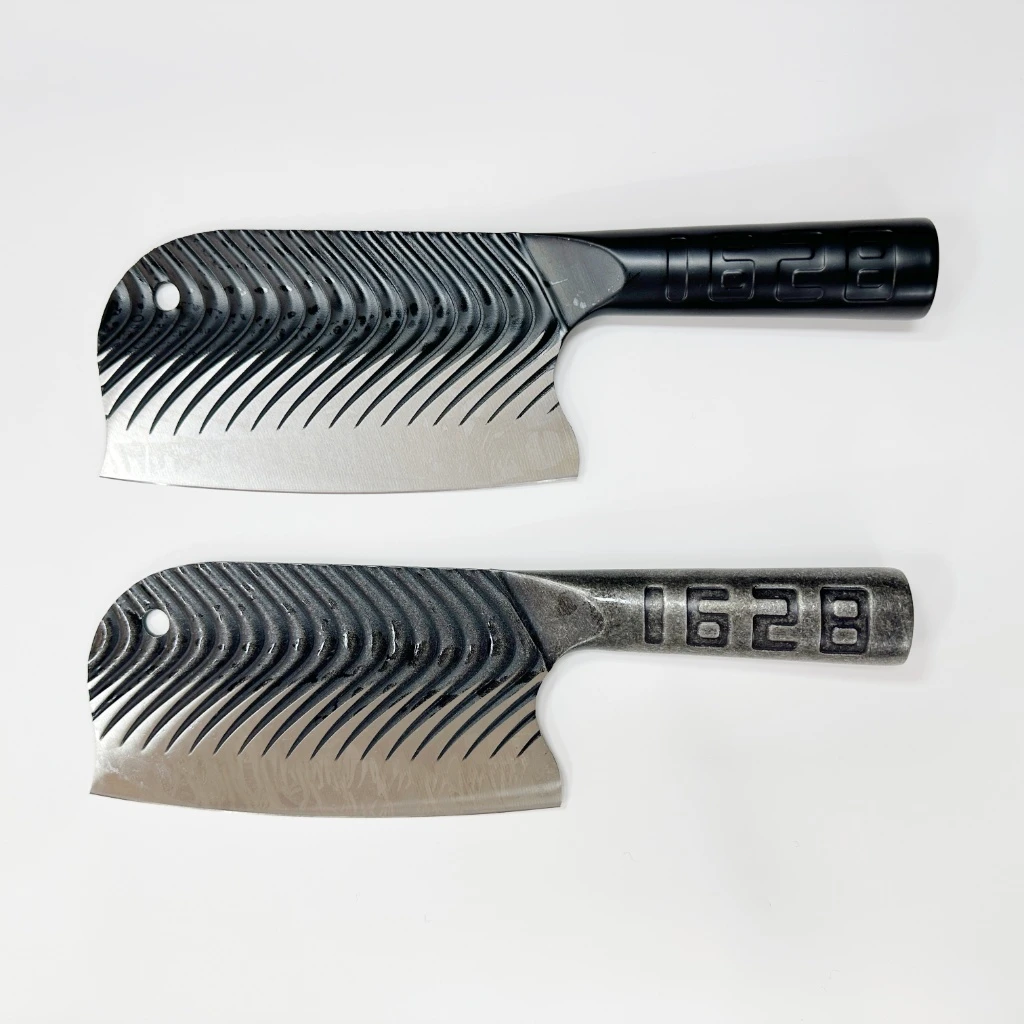 阳江刀具 工厂外贸尾货 黑鲸斩切两用刀斩切刀文武刀全钢手柄菜刀