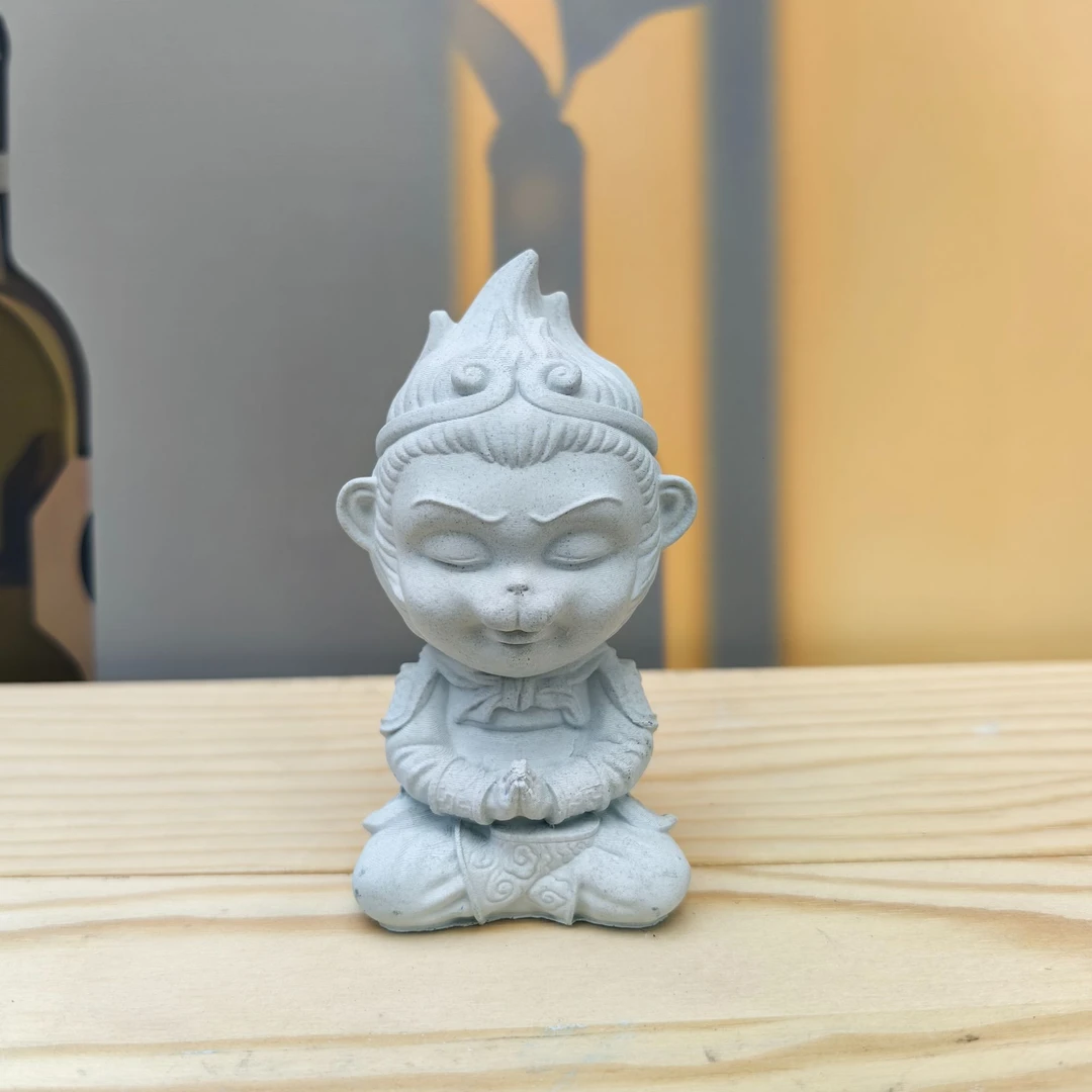 青砂石摆件Q版孙悟空斗战圣佛齐天大圣中式国风礼物奇趣装饰品
