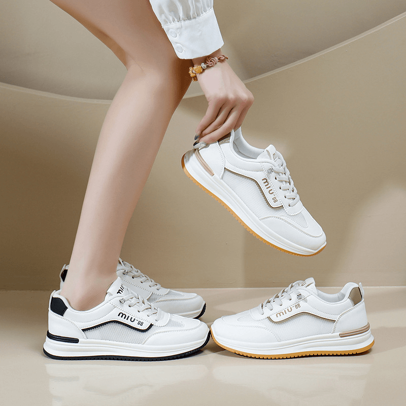 2024夏季新款透气女鞋百搭休闲阿甘网面小白鞋时尚AA05//C