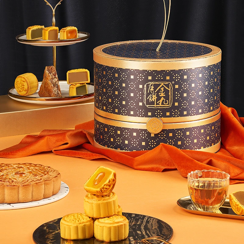 JIN JIU/金九【金秋团圆】皇冠之星月饼880g礼盒装传统工艺广式传承