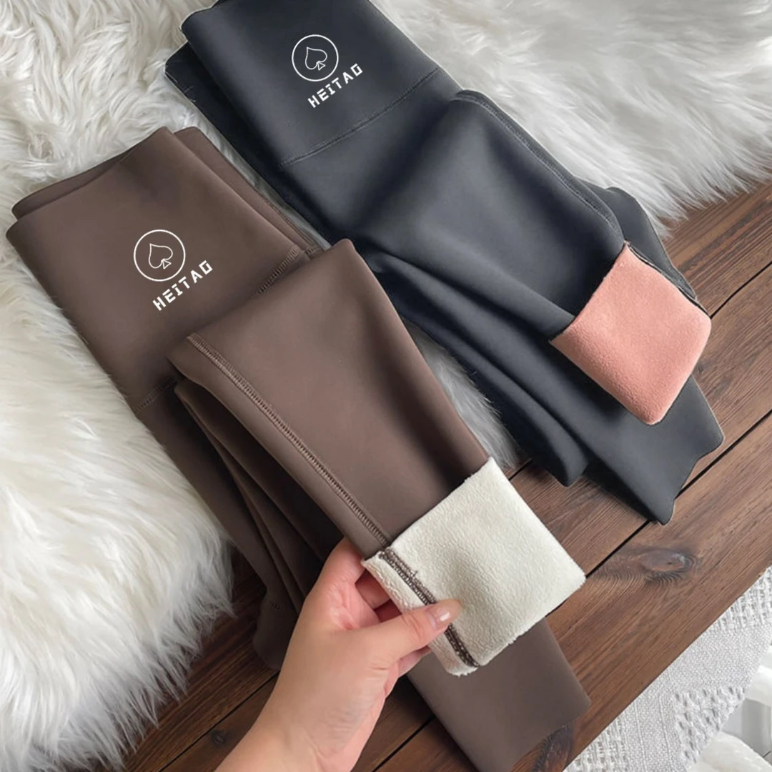 新款秋冬女外穿鲨鱼裤羊羔绒打底裤加绒加厚收腹提臀瑜伽裤美拉德