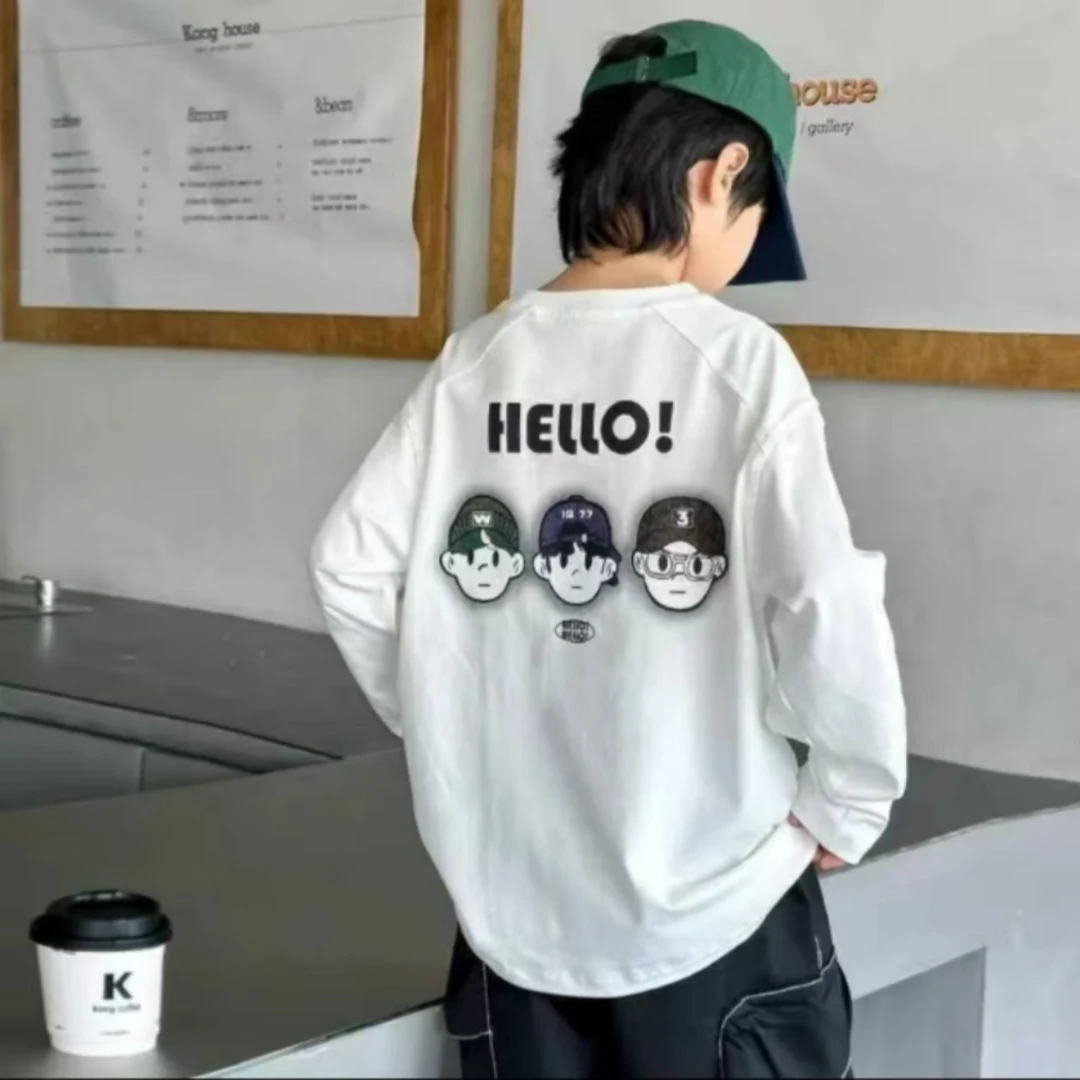 简约Hello~冬季德绒打底长袖德绒宽松休闲简约百搭上衣