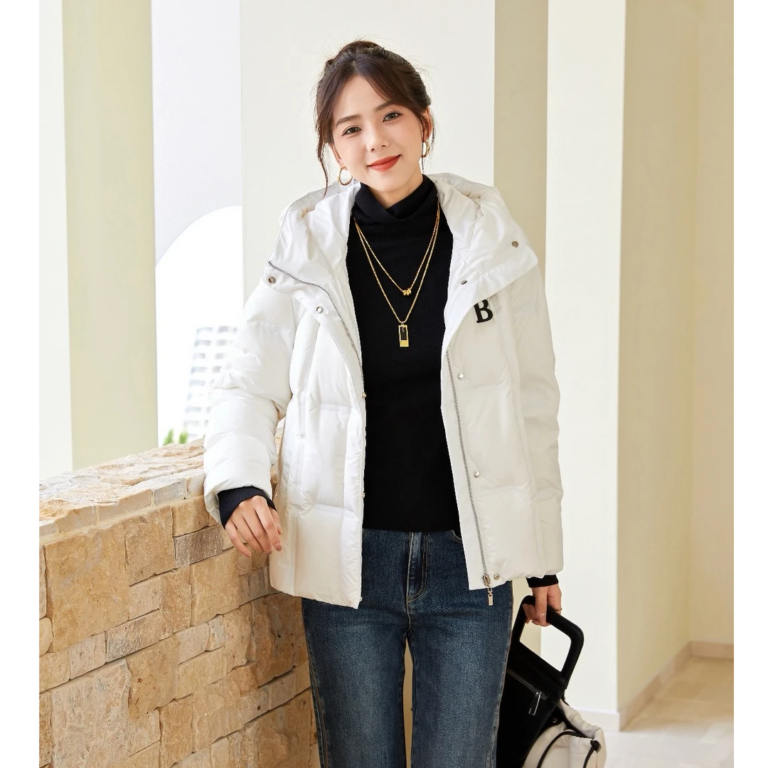 十二篮商场同款24年冬季新款保暖简约高级显瘦羽绒服7C64308020